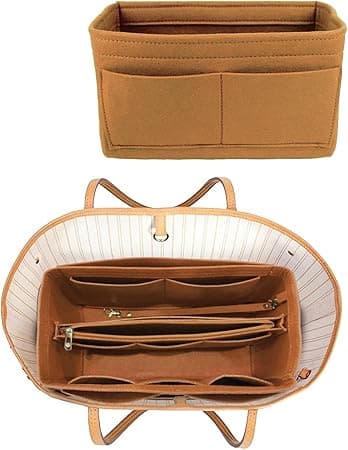 Lmeison Purse Organizer Insert, Bag in Bag Felt Fabric Handbag Organizer, 3 Sizes for Speedy Neverfull, Light Coffee-01, M on Amazon.ae - Price Tracker