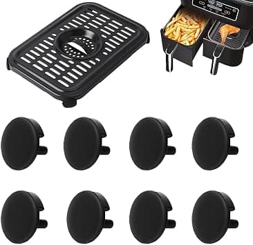 8PCS Air Fryer Rubber Bumpers for Ninja Air Fryers, Upgraded Air Fryer Rubber Feet Silicone Rubber Tabs Sides Parts Tips for Ninja DZ201/DZ401/AD350CO/DZ090/DZ100 Foodi Air Fryer on Amazon.ae - Price Tracker