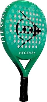 DUNLOP Padel Bat Megamax Silver/Black/Green – Round Shape Graphite Frame – Medium Balance Pro EVA Core – For Beginners - Best Deal Finder