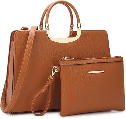 Womens Handbag Top Handle Shoulder Bag Tote Satchel Purse Work Bag with Matching Wallet on Amazon.ae - Price Tracker