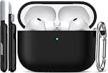 R-fun لغطاء AirPods Pro 3 (2025)، غطاء حماية ناعم من السيليكون متوافق مع Apple AirPods Pro الجيل الثالث (كابل USB-C) للرجال والنساء مع طقم تنظيف ومفتاح، أسود - دليلك لأفضل العروض
