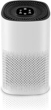 Yakiter Air Purifier for Home Bedroom, H13 HEPA Air Filter, Removes 99.99% Pollen, Smoke, Allergies, Pet Dander, Odor, Dust, Air Filter Cleaner With Timer Mode for Bedroom Living Room Kitchen on Amazon.ae - Price Tracker