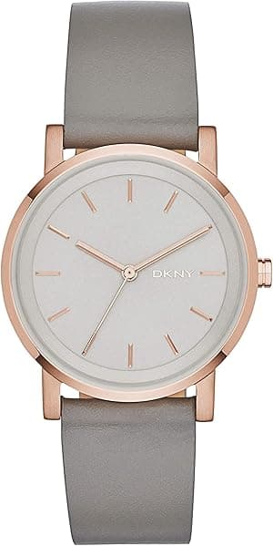DKNY SOHO Women's Quartz Watch with Alloy Stainless Steel Leather Silicone Strap - Amazon.ae Price Tracker
