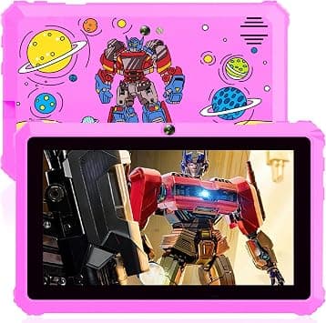 Kids Tablet 7 Inch Toddler For 3-7 32Gb Android Tablets Toddlers With Case Wifi Parental Control Dual Camera Gms Certified Learning Chritmas Gifts Children (Pink) on Amazon.ae - Price Tracker