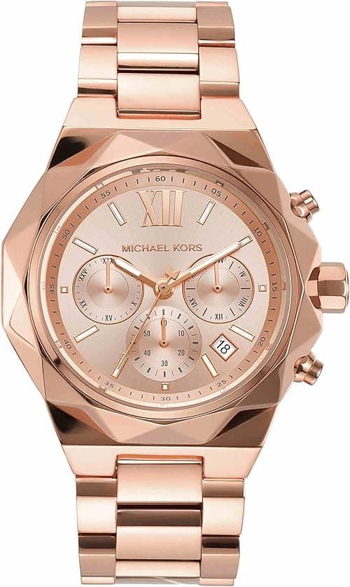 Michael Kors Raquel Chronograph Rose Gold-Tone Stainless Steel Women's Watch (Model: MK4688) on Amazon.ae - Price Tracker