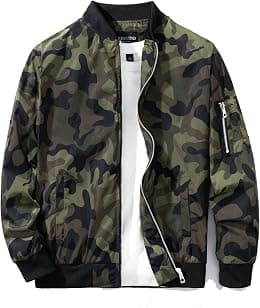 URBANFIND Men's Slim Fit Lightweight Sportswear Jacket Casual Bomber Jacket - Best Deal Finder