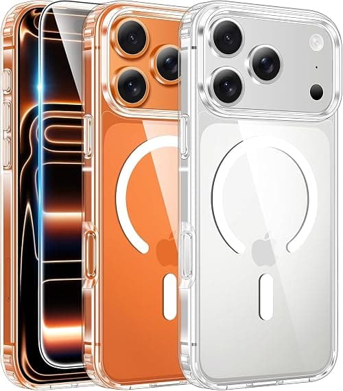 iPhone 17 Pro Max Case, Compatible with MagSafe Accessories, TPU, Military-Grade Drop Protection, Shock-Absorbing Air Guard Corners, Hybrid Series, Clear (iPhone 17 Pro Max) on Amazon.ae - Price Tracker