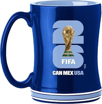 United States Soccer FIFA World Cup 2026 14oz Sculpted Relief Mug – Bold Ceramic Coffee Cup With Raised Design – Great Gift For USA Soccer Fans & Collectors on Amazon.ae - Price Tracker