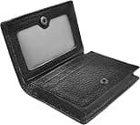 Outrip Genuine Leather Business Card Holder Name Card Case Credit Card Wallet with ID Window RFID Blocking - Best Deal Finder