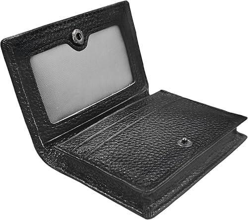 Outrip Genuine Leather Business Card Holder Name Card Case Credit Card Wallet with ID Window RFID Blocking on Amazon.ae - Price Tracker