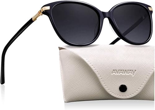 AVAWAY Cat Eye Polarized Sunglasses for Women - Stylish Acetate Frame UV400 Protection for Driving Travel Summer Outings on Amazon.ae - Price Tracker