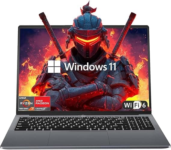 2026 Gaming Laptop, 15.6" Laptop with AMD Ryzen 7 7730U(8C/16T, Up to 4.5GHz), 16GB RAM 512GB NVMe SSD Windows 11 High Performance Laptop Computer, Up to 2TB, Radeon RX Vega 8 Graphics, WiFi 6 on Amazon.ae - Price Tracker
