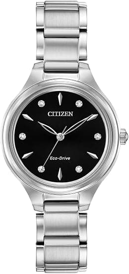 Citizen Eco-Drive Corso Womens Watch, Stainless Steel, Diamond - Best Deal Finder