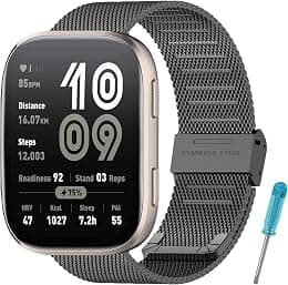 22MM Stainless Steel Strap Compatible with Amazfit Bip 6 Bracelet,Replacement Metal Strap for Amazfit Bip 6 Strap - Best Deal Finder