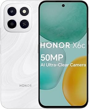 HONOR X6c Smartphone 6GB RAM 256GB ROM, 6.61" 120Hz Display, 50MP Camera, 35W Fast Charging, Dual SIM, Moonlight White – Middle East Version - Amazon.ae Price Tracker