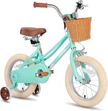 JOYSTAR Girls Bike for 2-12 Years Old Toddlers and Kids, 12' 14' 16' Kids Bike with Training Wheels & Basket, 20 Inch Kid's Bicycle with Kickstand, Retro Style Bikes - Best Deal Finder