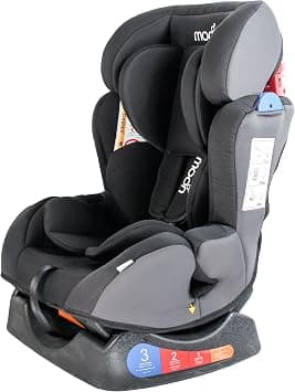 The Moon Brand Sumo Car Seat – Birth to 6yrs Baby Travel Gear – Convertible Rear & ForwardFacing Booster Seat – Reclining Car Seat for Group 012 – Child Comfort Car Accessories– Ash Grey على Amazon.ae - متتبع الأسعار