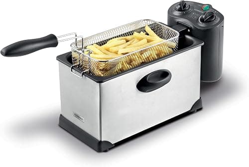 KENWOOD Deep Fryer 3L 2000W with View Window and Stainless Steel Lid for Home, Kitchen and Restaurants DFM50 Silver/Black on Amazon.ae - Price Tracker