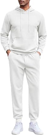 COOFANDY Men's Tracksuits 2 Pieces Waffle Hoodies Sweatsuit Sets Sports Jogging Suit Set - Best Deal Finder