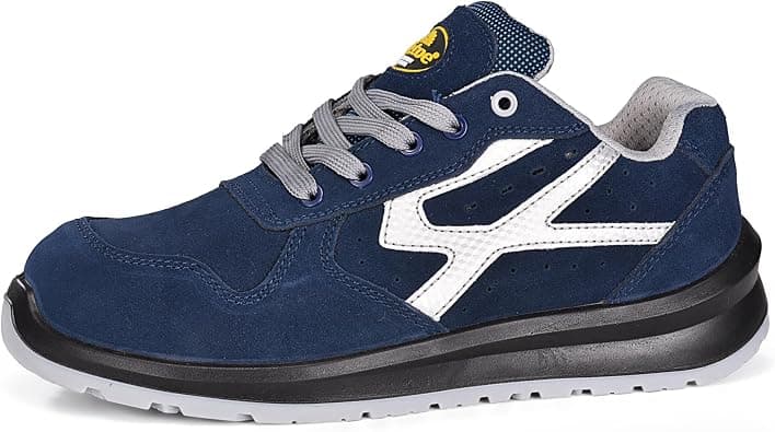 Safety Shoes [ASTM F2413] Lightweight Cow Leather Steel Toe Work Shoes for Heavy Duty Construction Work Wide Fit Non Slip على Amazon.ae - متتبع الأسعار