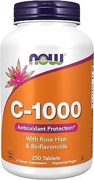 Now Foods Vitamin C 1000 With Rose Hips And Bioflavonoids 250 Tablets - Amazon.ae Price Tracker