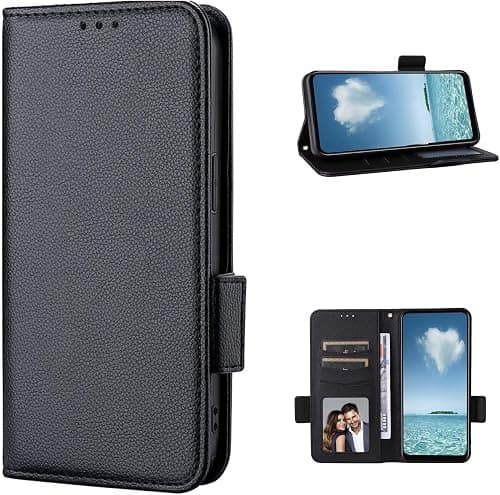 COQUE Case for Motorola Moto G77 5G Phone case Pebbled (Shockproof) Flap With Magnetic Closure On The side leather Case With Card Slot-Black on Amazon.ae - Price Tracker