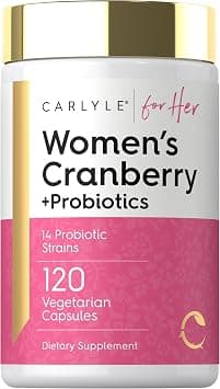 Carlyle Blueberry Probiotics for Women | 120 Capsules | 14 Probiotic Strains | Vegetarian Supplement, Non-GMO, Gluten Free | for Her on Amazon.ae - Price Tracker