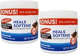 Palmer's Cocoa Butter Formula with Vitamin E, Body Moisturizer, Relieves Rough, Dry Skin, Smoothes Marks & Tones Skin, ("Bonus") 4.4 OZ Jar - 2 Pack - Best Deal Finder