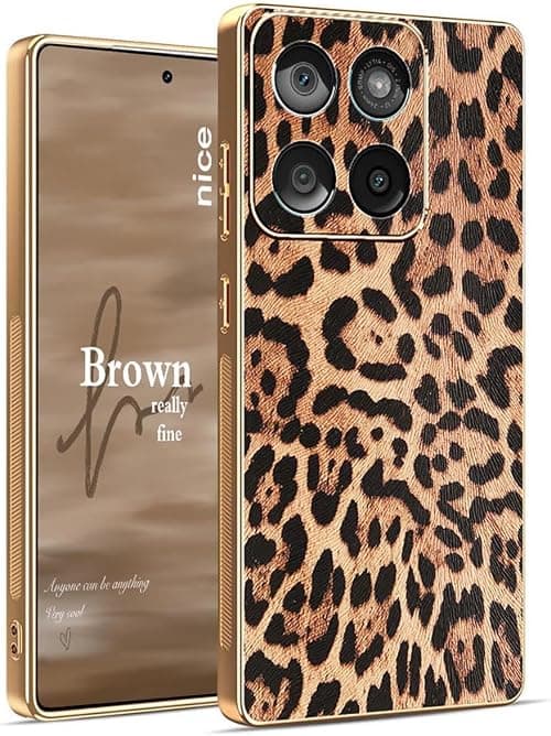 YUECXIN Case for Motorola Moto G77 5G, Luxurious Simple Fashionable Mobile Phone Case with Brown Leopard Print, Ultra Thin Shockproof TPU Protective Case for Girls Women Leopard on Amazon.ae - Price Tracker