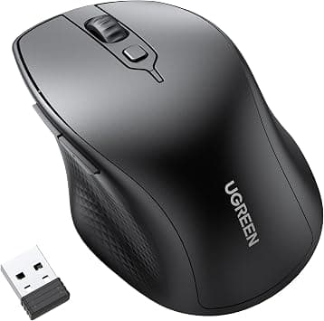 UGREEN Wireless Mouse BT5.0/2.4G Silent 4 Adjustable 4000DPI 5-Button | Wireless mouse, Bluetooth5.0/2.4G, silent, 4 DPI up to 4000, 5 buttons, ergonomic, for PC Mac, office home on Amazon.ae - Price Tracker
