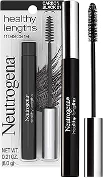 Neutrogena Healthy Lengths Mascara For Stronger, Longer Lashes, Clump-, Smudge- And Flake-Free Mascara With Olive Oil, Vitamin E And Rice Protein, Black 02,.21 Oz, Multi, 0.21 Ounce (Pack of 1) on Amazon.ae - Price Tracker