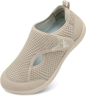 L-RUN Womens Wide Barefoot Shoes Breathable Walking Shoe Adjustable Zero Drop Sneakers for Wide Width Feet on Amazon.sa - Price Tracker