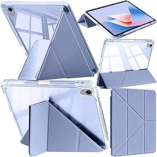 Case Compatible with Huawei MatePad 11.5 S 2024 Shockproof Clear Cover with Pen Holder, Support 6-in-1 Mutil Angles Y-Shaped Trifold Magnetic Cover, Auto Wake/Sleep, Lavender on Amazon.ae - Price Tracker