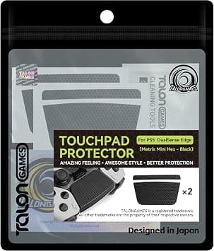 TALONGAMES Touchpad Protector Skin Compatible With PS5 DualSense Edge Controller, Enhanced Texture for Controller, Pre-Cut, Easy to Apply, Easily Add Protection (Honeycomb Hex - Black) على Amazon.ae - متتبع الأسعار