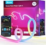 مصابيح نيون RGB من جوفي، شريط اضاءة LED ذكي 2، متوافق مع ماتر، اليكسا، مساعد جوجل، شرائط مخصصة لتزيين غرفة النوم والحفلات، مادة اكثر نعومة، 10 متر، ابيض - متتبع أسعار Amazon.sa