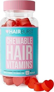 HAIR BURST Chewable Hair Vitamins - Hair Growth Supplements For Both Men And Women - With Biotin - Reduces Breakage, Promotes Longer, Stronger, Healthier, Thicker Hair - 60 Gummies - 30 Day Supply on Amazon.ae - Price Tracker