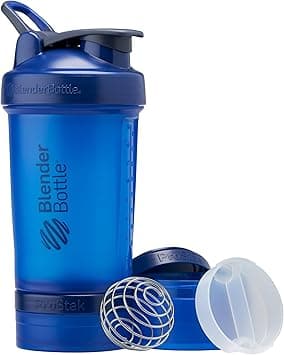 Blender Bottle Shaker with Pill Organizer and Storage for Protein Powder, Classic V2 ProStak System, 22-Ounce, Blue - Amazon.ae Price Tracker