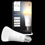 Philips Hue Smart LED A67 Bulb, White Ambiance, E27 Base, 11.8W, Full Spectrum Light 1000K-20000K, 1600 Lumens, Dimmable, Works with Alexa, Google Assistant, and Apple Home, 1 Pack - متتبع أسعار Amazon.sa