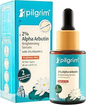 PILGRIM Korean 2% Alpha Arbutin & 3% Vitamin C Face Serum | Alpha arbutin face serum|All skin types | Men & Women| Korean Skin Care| Vegan & Cruelty-free | 30ml - Amazon.ae Price Tracker