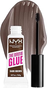 NYX Professional Makeup | The Brow Glue Instant Brow Styler, Longwear Hold and Flake-Resistant Formula, Non-Sticky, Vegan, Shade - Dark Brown 04 on Amazon.ae - Price Tracker