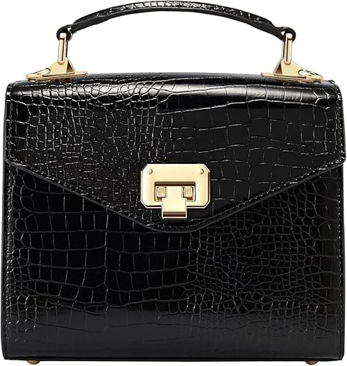 VICTORIA HYDE Crossbody Bag For Women Vegan Genuine Leather Handbags Briefcase With Small and Square Bags on Amazon.ae - Price Tracker