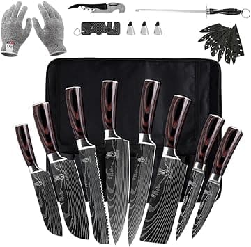 FULLHI Knife Set, 14pcs Japanese Knife Set, Premium Stainless Steel Kitchen Knife Set on Amazon.ae - Price Tracker