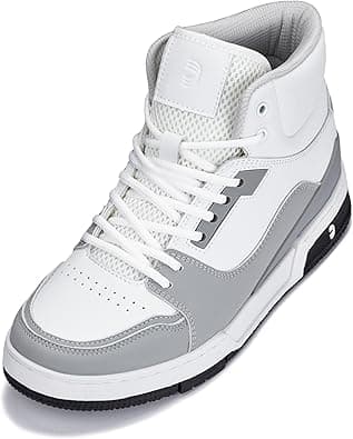 CALTO Men's Invisible Height Increasing Elevator Shoes - Lace-up Sporty High Top Sneakers - 3 Inches Taller - Amazon.ae Price Tracker