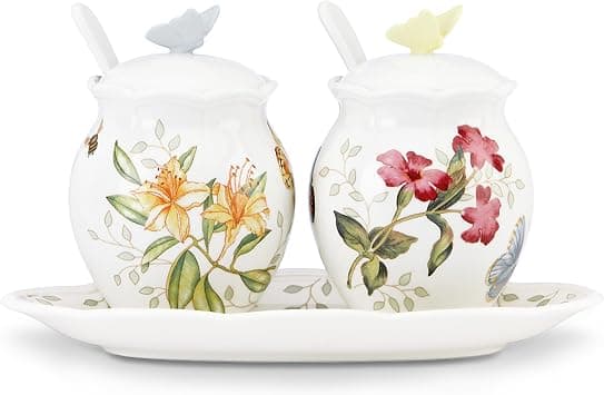 Lenox Butterfly Meadow Fine Porcelain Salt and Pepper Shakers 2.0 LB 833956 على Amazon.ae - متتبع الأسعار