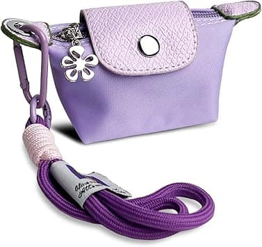 Women’s Mini Coin Purse Keychain – Vintage Nylon Zip Wallet – Compact, Stylish Change Purse for Cards, Cash,, Purple, S on Amazon.ae - Price Tracker