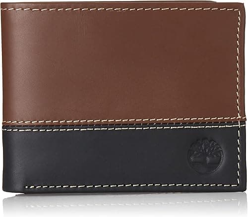 Timberland Men's Leather Passcase Wallet Trifold Wallet Hybrid on Amazon.ae - Price Tracker
