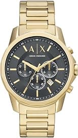 A|X Armani Exchange Chronograph Dress Watch for Men with Stainless Steel, Silicone or Leather Band - Best Deal Finder