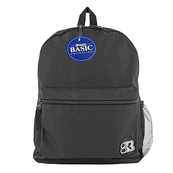 Bazic Basic Collection Polyester School Backpack, Solid, Black on Amazon.ae - Price Tracker