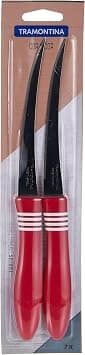 Tramontina Cor&Cor 2 Pieces Tomato Knife Set with Stainless Steel Blade and Red Polypropylene Handle on Amazon.ae - Price Tracker