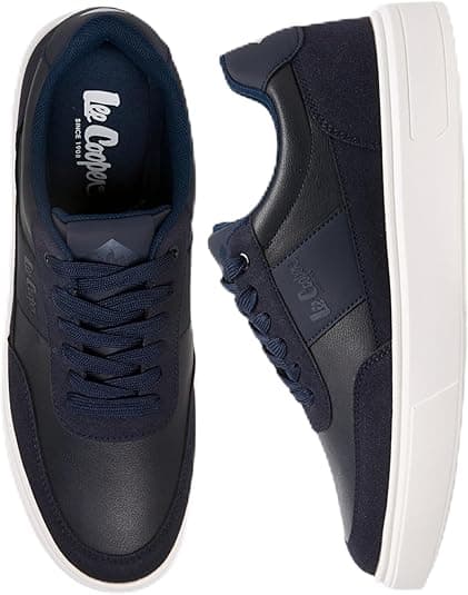 Lee Cooper Men Solid Lace-Up Sneakers on Amazon.ae - Price Tracker